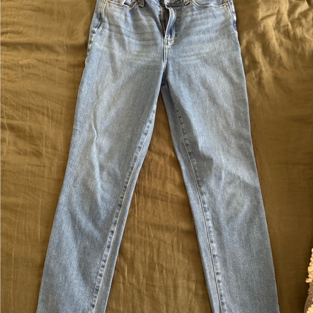 PAIGE Hoxton Slim - Light Blue Straight Leg Jeans